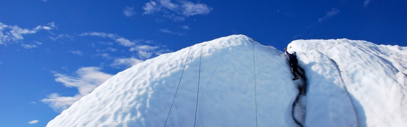 {USA} Ice Climbing at Matanuska Glacier, Alaska