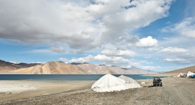 {India} Overnight at 15,000ft @Pangong Tso